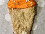Carrot Ice-Cream Cone Cookies