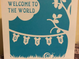 Welcome to the World hole in the middle card – Boy