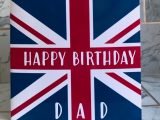 Native Patriotic Flag Birthday Card / personalised / Card / greeting card / Union Jack / flag / british / any flag available