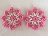 Crochet Flower Earrings – Large – Choice of 3 colours