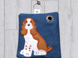 English Springer Spaniel dog poo bag roll holder, spaniel dog poo bag roll dispenser, spaniel gifts