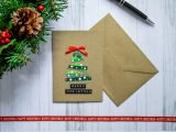 Christmas Card with Tree and Personalised Greeting