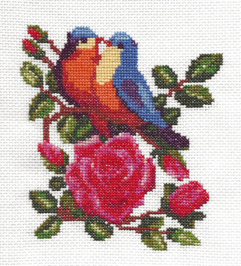 Rosie and Bud Complete Counted Cross Stitch Kit,