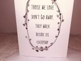 Sympathy Card – Those we love don’t go away they walk beside us every day – Thinking of you card