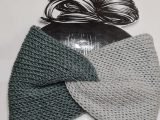 Cosy grey and sparkle sage ear warmer – Head warmer – headband – ski band