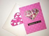 Beautiful handmade heart card for your love ones. Valentine’s Day/ Anniversary/ Friendship card