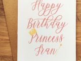 A5 Pink Princess Birthday Card & Envelope