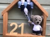 Sports fan Crochet bear Birthday gift