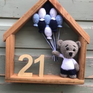 Sports fan Crochet bear Birthday gift