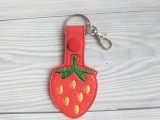 Strawberry Keyring – sparkly red keyring