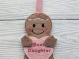 Daughter gift, daughter gingerbread man