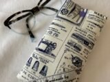 Seamstress Glasses case / Sunglasses case / Farmers/ Country Lovers / Ladies spectacles fabric glasses case / soft glasses case / childs glasses case / Sewing lover