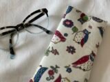 Owls Glasses case / Sunglasses case / Farmers/ Country Lovers / Ladies spectacles fabric glasses case / soft glasses case / childs glasses case