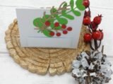 Christmas place cards. Set of 10 Christmas foliage place cards.