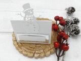 Christmas place cards. Snowman place cards. Set of 10.
