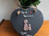 Nanna Slate Heart, Nanny, Unique Gift, Slate Heart, Made to Order