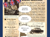 70th Birthday Newspaper Poster with UK news from 1953. Instant Download for home printing.